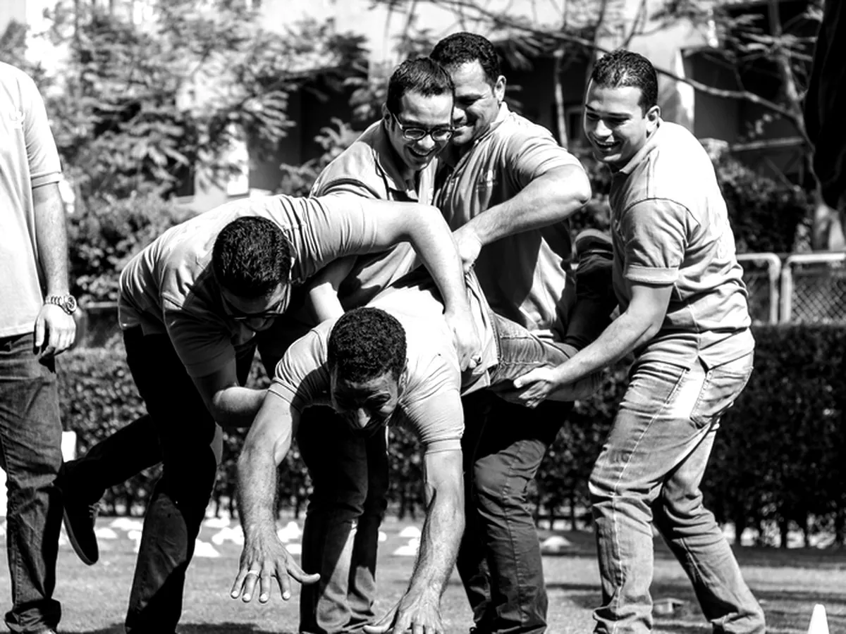 Corporate team building session